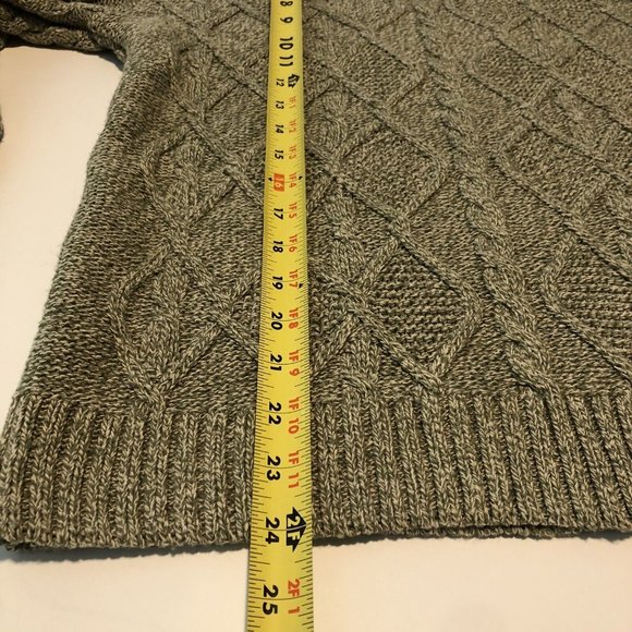 Edward Chapman Ladies Shops Canadian Brand Chunky Green Knit Sweater Women Large - Picture 13 of 16